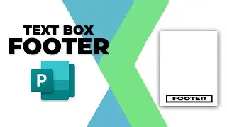 How to insert text box to footer in Publisher