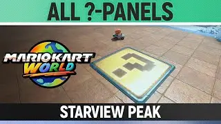 Mario Kart World - Starview Peak - All ?-Panels / All Question Mark Panels