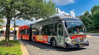WMATA Metrobus 2008 NABI 60 BRT CNGs In Action