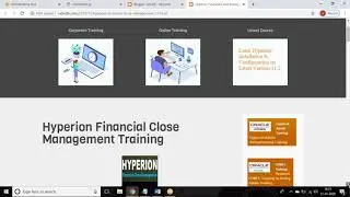 Hyperion Financial Close Management online Training