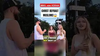 Bibel oder Koran!? Christ befragt Muslime!😱 #jesus #bibel #islam #religion
