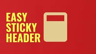 Most Easy Custom Sticky Header | Fixed Header on Page Scroll