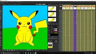 OpenToonZ Timelapse#1 Pikachu