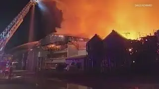 Massive fire at chicken farm in Marion County, Illinois