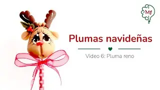 CURSO NAVIDE&Ntilde;O | Pluma reno | Pasta flexible navidad | 6/6