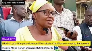 NRM's Lydia Wanyoto-Mutende wins Mbale City women's seat to Parliament 