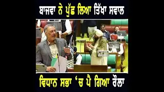 ਪ੍ਰਤਾਪ ਬਾਜਵਾ ਨੇ ਵਿਧਾਨ ਸਭਾ 'ਚ ਪੁੱਛ ਲਿਆ ਅਜਿਹਾ ਸਵਾਲ ਕਿ ਪੈ ਗਿਆ ਰੌਲਾ Partap Bajwa in Vidhan Sabha