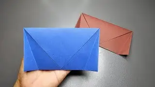 Easy origami envelope rectangle, origami easy cute envelope, How To
