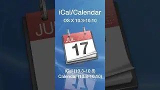 macOS Calendar Evolution 📅 #shorts
