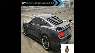 Enhance Your Mustang's Style: Black Rear Window Louver (2015-2018)