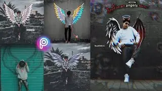 angel v/s devil 😈 photo editing || aesthetic angel / devil photo editing #picsartediting