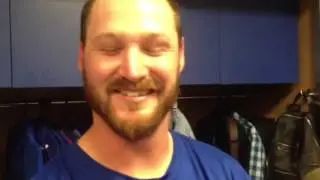 Pitcher Travis Wood on pinch-hit, game-winning double for Cubs