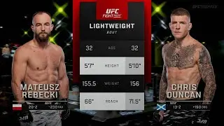 Chris Duncan vs Mateusz Rebecki 8/2/25 UFC on ESPN 71 Taira vs Park Full Match Review
