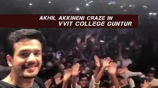Akhil Akkineni Crazy Fans in VVIT Guntur | Mr Majnu Success Tour | Friday Poster