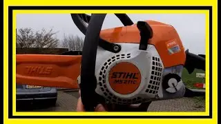 HOW TO REPLACE THE STARTER ROPE ON YOUR STIHL MS211 C CHAINSAW WITH ERGO START SYSTEM INTEGRADED