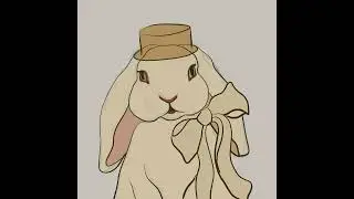 Spring Bunny Lady Mug - Hand-Painted Art Process Timelapse #spring #bunnyart #easter