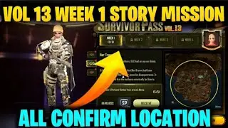 Pubg New State - Vol 13 - WEEK 1 STORY MISSIONS LOCATION