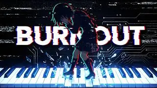 BURNOUT &ndash; Forsaken OST 🎹 | Intense Piano Remix + MIDI Art #piano #music #pianocover #animation
