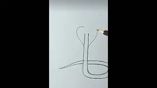 Easy snake drawing # shorts #drawing #subscribe