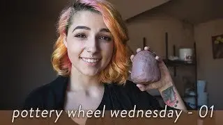 throwing mugs and talking about my journey with clay | pottery wheel wednesday | 01