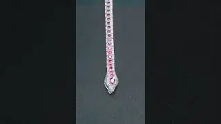 Making a Ruby Snake Bracelet | ASMR #jewelry #shorts