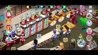 My Cafe Game, level 23, John Bond&rsquo;s warm cafe in winter holiday season, Royal 39 Cafe,my barista Ann