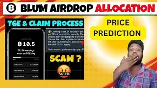 Blum token claim live ||Blum price prediction accurate||scam project
