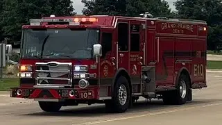 Grand Prairie Fire Department Engine 10 Responding