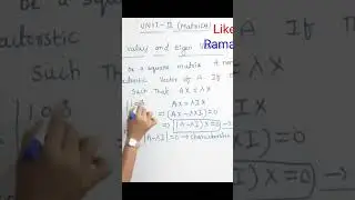 M1  JNTUH   Matrices   Eigen values and eigen vectors in easy way  How to pass