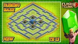 NEW BEST! Farming Base Town Hall 12 (TH12) 2019 - Hybrid Farming Base Clash Of Clans