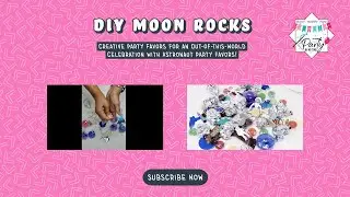 Outer Space Party Ideas, DIY Moon Rocks