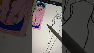 Sailor Mercury 🫧 modern drawing #sailormoon #artvideo