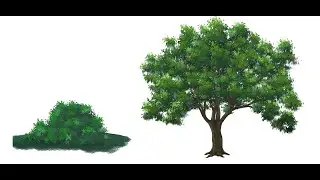 [Timelapse Clip Studio Paint] Tree Painting #background #clipstudio