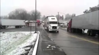Scene at Redding's truck stop