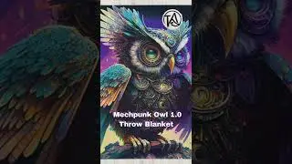 Machpunk Owl 1.0 throw blanket! #tathreads #blanket #trending #shorts #shortsvideo #modernthreads