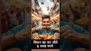 चिकन खा कर जीतो 1 लाख रुपये chicken eating challenge
