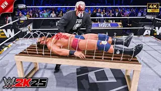 WWE 2K25: Sting vs Adam Cole (AEW) &ndash; Extreme Rules Match | Full 4K Gameplay 🔥
