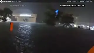 Deputy and driver sucked into storm drain