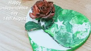 easy fast acrylic painting independence day pakistan#abstract#art#artist #trend#babygirl#yt#ytshorts
