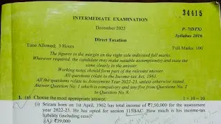 #DIRECTTAXATION#cmainter#dec2022#suggestedanswers#january2023
