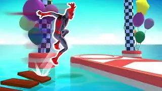 Spider Hero Shortcut Race 3D - Superhero Stack & Run