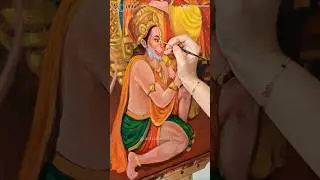 Hanuman ji 🙏🏻 Ram Darbar Acrylic Painting #ram #sita #hanuman #ramdarbar #acrylic #painting