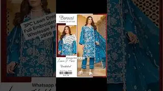 Lawn 3 Piece Suit | Fancy Lawn Suit | Ladies Lawn Dresses | lawn Suit Wholesale | Eid Collection