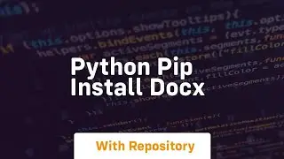 python pip install docx