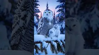 🦉Mother Owl&rsquo;s Love ♡ Gentle Moment Of Love 🌿#owl #nature #forestlife  #motherandbaby #viral