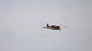 P-40F Warhawk Flyby - IWM Duxford - Spring Air Show 2013