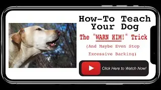 ASK THE DOG GUY: Teaching A Dog Or Puppy To 'Warn Him' (Bark) On Command As A Trick