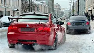 M3 E92 Боком по городу. V8 на механике. ЭТОТ ЗВУК!