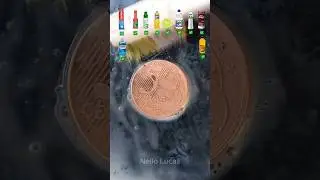 A Combina&ccedil;&atilde;o Perfeita Para limpar Moedas!!! #asmr #satisfatorio #limpando #limpandomoeda #moeda