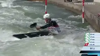 Isak Ohrstrom Sweden Semi-Final / 2023 ICF Canoe-Kayak Slalom World Cup Augsburg Germany